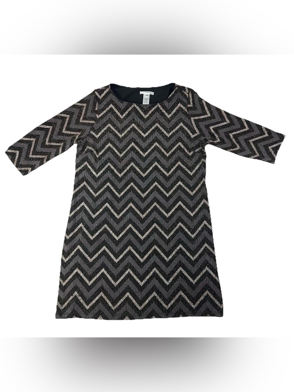 Studio One Metallic Chevron Party Dress Size 16